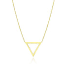 14k Yellow Gold Delta Symbol Chain Necklace