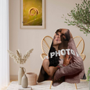 Personalized Round Photo Blanket - Upload Your Own Photo - Custom Round Blanket in 47 or 60 Inch Diameter - Photo Gift for Any Occasion