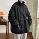 Velcro Shell Jacket Three-in-one Coat Japanese Hoodie Workwear Jacket