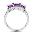 2.85 Carat Genuine Amethyst .925 Sterling Silver Ring