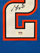 Shai Gilgeous-Alexander Signed Jersey Framed PSA Thunder Autographed