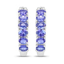 2.04 Carat Genuine Tanzanite .925 Sterling Silver Earrings