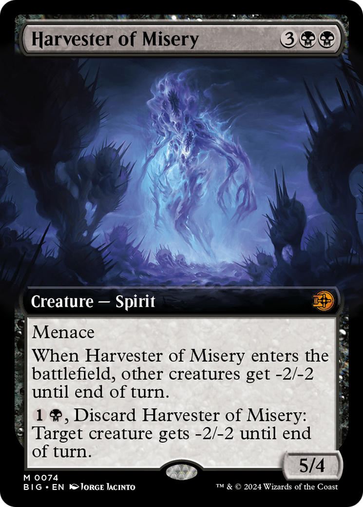 Harvester of Misery (BIG-074) - The Big Score: (Extended Art) Foil