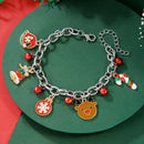Christmas Bracelet, Santa, Snowflake, Pearl