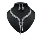 Zircon Earrings and Necklace Set