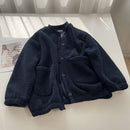Brushed Thickened Loose-fitting Cardigan Coat