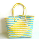 Striped Woven Beach Bag