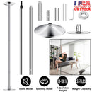 Dance Pole 45mm Spinning Static Dancing Pole with 88-108.1in Adjustable Height 551LBS Weight Capacity for Fitness Exercise Party Home Club Gy