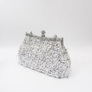 Acrylic Tassel-beaded Handbag With A Coin Purse Closure