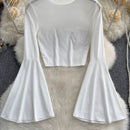 Hot Girl Design Bell Sleeve Top