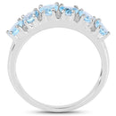 1.68 Carat Genuine Swiss Blue Topaz .925 Sterling Silver Ring