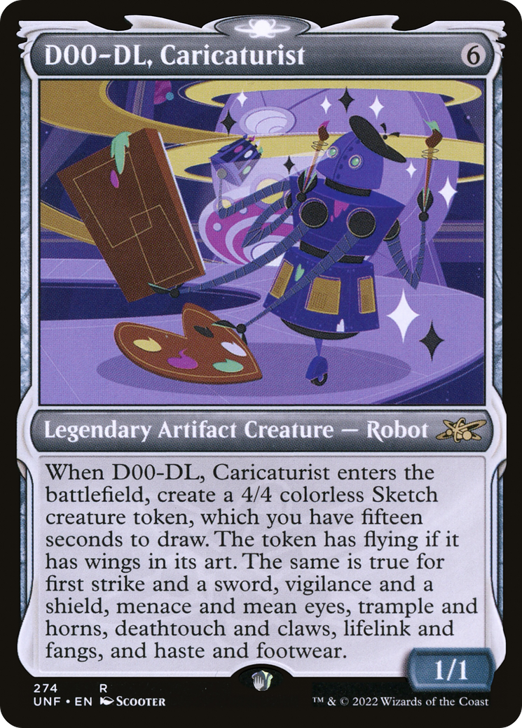 D00-DL, Caricaturist (UNF-274) - Unfinity: (Showcase) Foil