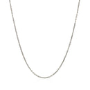 18k White Gold Cable Chain 1.1mm