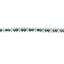 14K White Gold Round-Cut white and Blue Diamond Fashion Bracelet (3.70 cttw, H-I Color, SI1-SI2 Clarity)