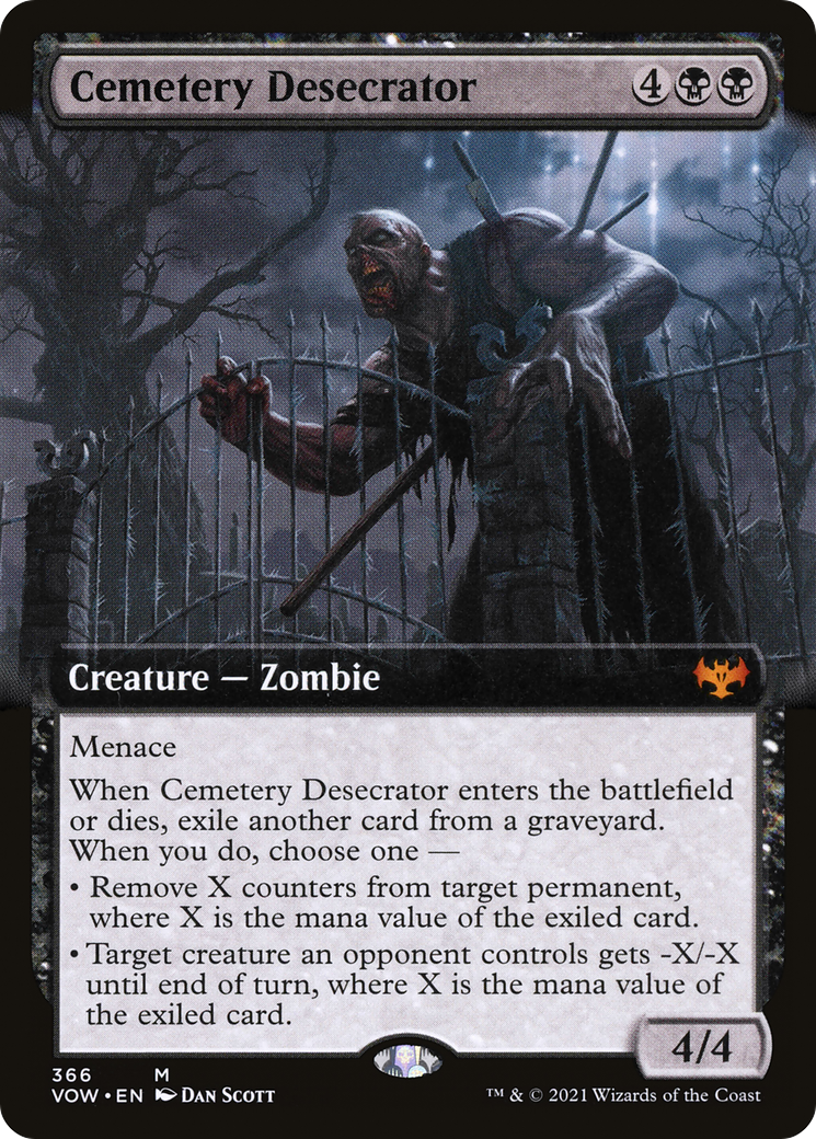 Cemetery Desecrator (VOW-366) - Innistrad: Crimson Vow: (Extended Art) Foil
