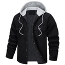Corduroy Hooded Long Sleeve Cotton
