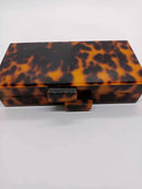 Amber Acrylic Bag Leopard Print Banquet Clutch