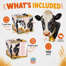 Cow 100 Piece Shaped Jigsaw Puzzle