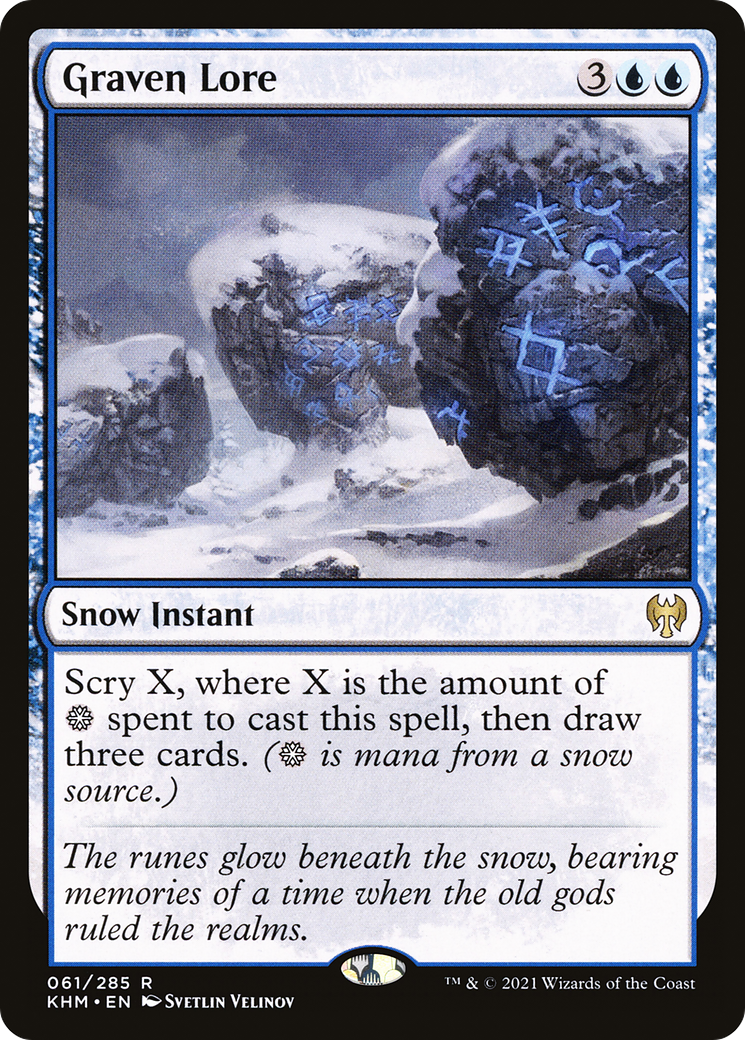 Graven Lore (KHM-061) - Kaldheim: (snow) Foil