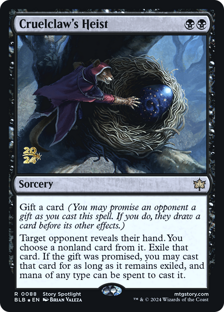 Cruelclaw's Heist (PRE-088) - Bloomburrow Promos Foil