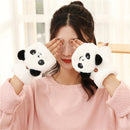 Warm Plush Half Finger Gloves