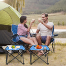 Portable Folding Camping Table with Cup Holders & Carry Bag