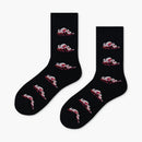 Creative Minimalist Printed Casual Mid Length Socks