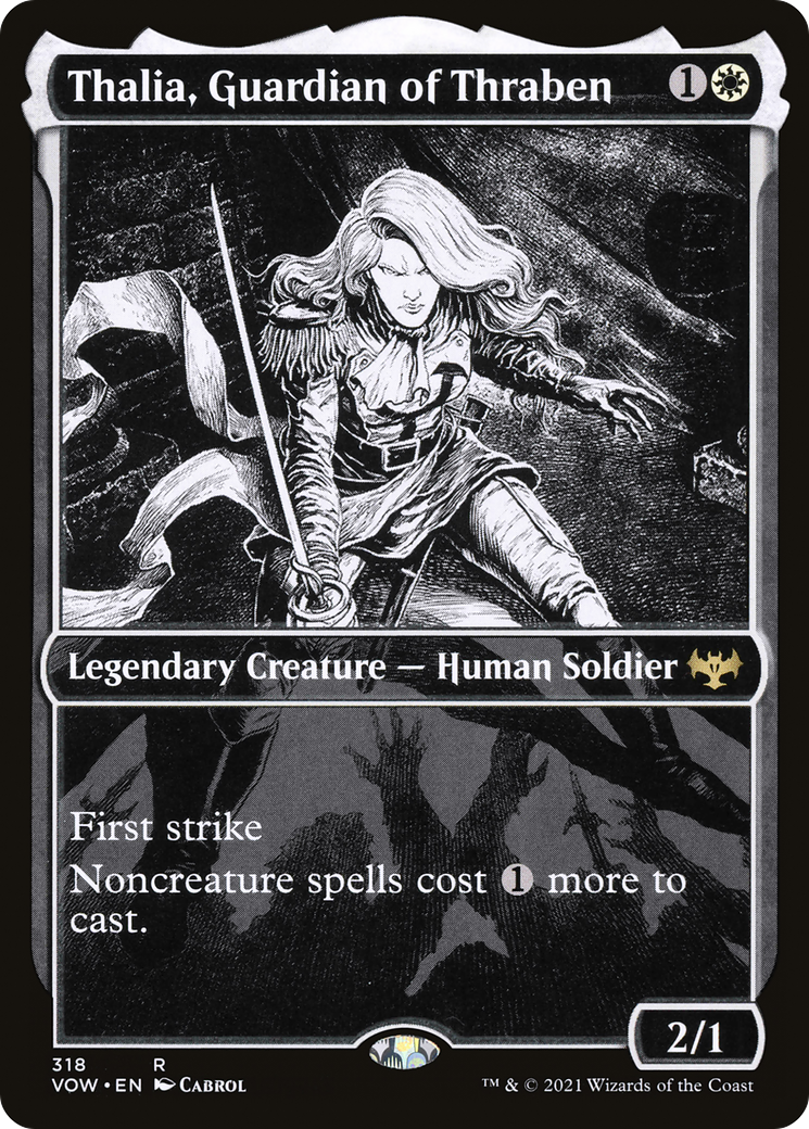 Thalia, Guardian of Thraben (VOW-318) - Innistrad: Crimson Vow: (Showcase)