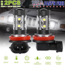 2PCS 800LM 50W H8/H9/H11 LED Fog DRL Light Bulb IP68 Waterproof 10 2835 LEDs 360¡ Beam Angle 6000K White