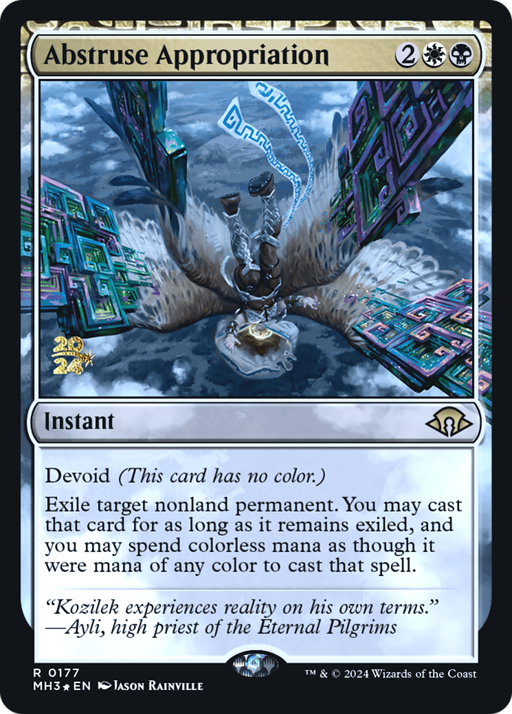Abstruse Appropriation (PRE-177) - Modern Horizons 3 Promos: (devoid) Foil
