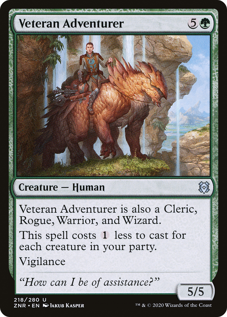 Veteran Adventurer (ZNR-218) - Zendikar Rising Foil