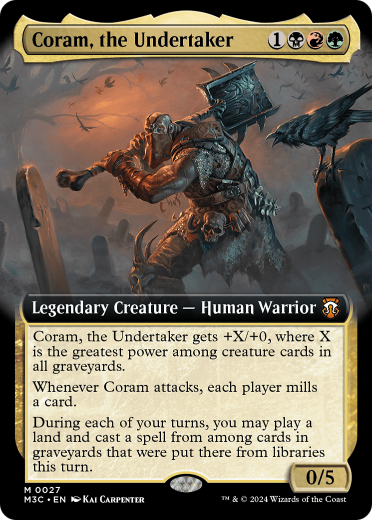 Coram, the Undertaker (M3C-027) - Modern Horizons 3 Commander: (Extended Art)