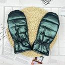 Thickened Womens Down And Cotton Thermal Gloves