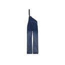 Womens Single-shoulder Straight-leg Wide-leg Trousers