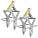 2PCS Easy Setup Mole Traps Outdoor Reusable Scissor Mole Gopher Rodent Control Trap Solid Metal Material For Lawn Garden Yard