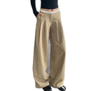 Seamed Waist Wide-leg Pants For Women