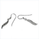 0.16 Carat Genuine Black Diamond .925 Sterling Silver Earrings