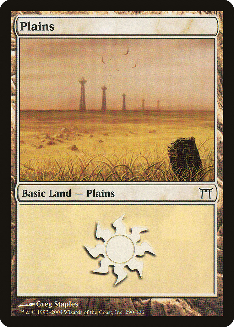 Plains (CHK-290) - Champions of Kamigawa Foil