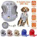 Pet Mesh Harness Dog Leash Set Reflective Chest Strap Adjustable Puppy Vest For Puppies Breeds Dogs Cats Walking Outdoor