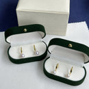 925 Yin Su Pearl Stud Earrings Ear Hooks