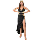 Halloween Cleopatra Costume Black Evening Dress