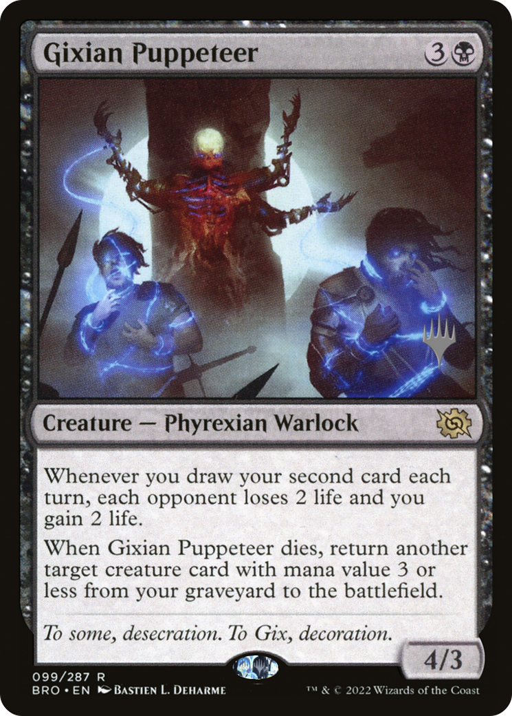 Gixian Puppeteer (PPBRO-099) - The Brothers' War Promos Foil
