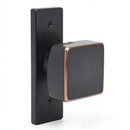 Emtek Dummy 10 in Mortise Set with Hercules Lever and Square Knob