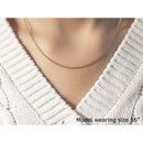 18k Yellow Gold Round Cable Link Chain 1.5mm