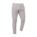 Mens Slim-fit Casual Pants Solid Color