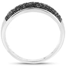 0.43 Carat Genuine Black Diamond .925 Sterling Silver Ring