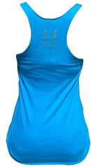 Womens Blue Hulkamania Outline Tank Top