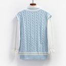 New Preppy-Style Knitted Vest For Women