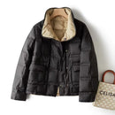 Womens Sophisticated Double-sided Stylish Collar Jacket With A Stand-up Collar