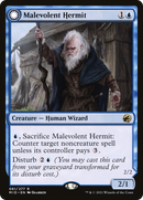 Malevolent Hermit // Benevolent Geist (MID-061) - Innistrad: Midnight Hunt: (Double Faced Transform)